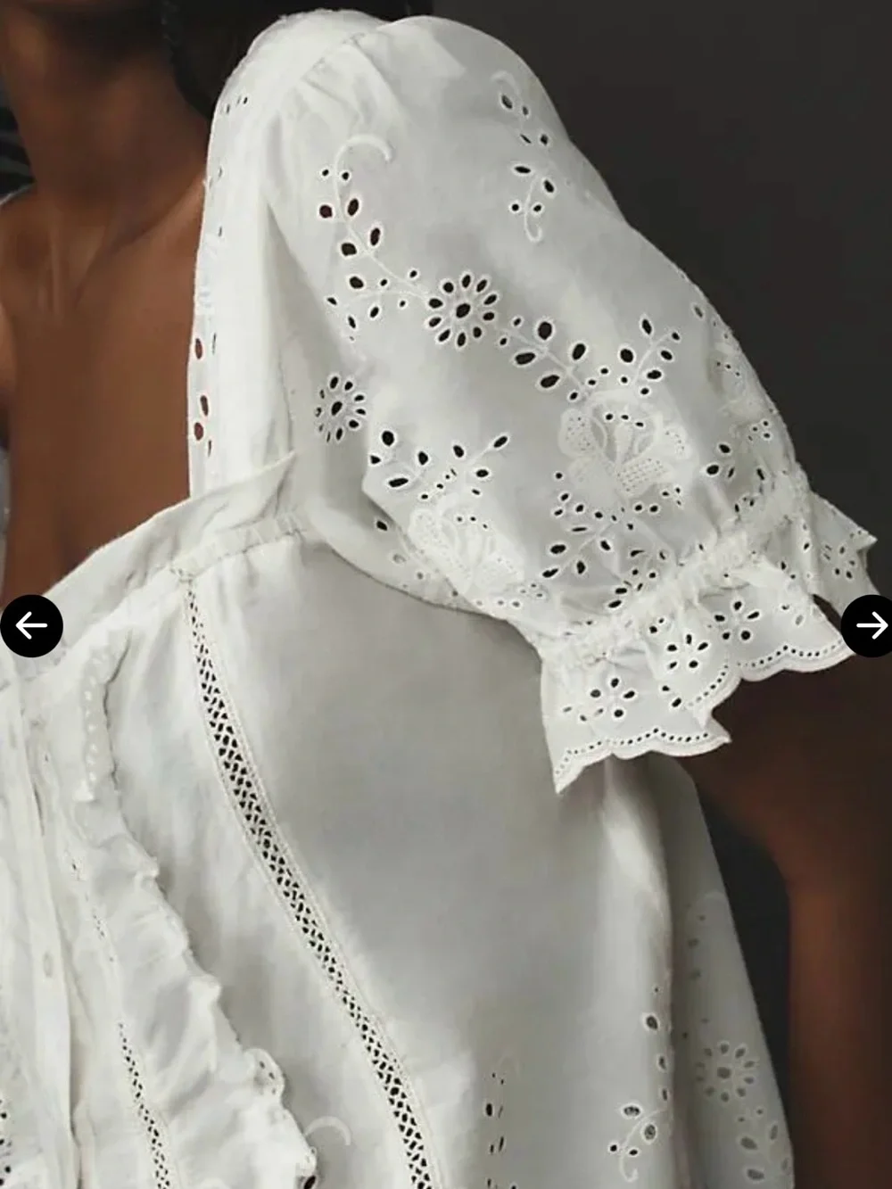 Anthropologie breathable white